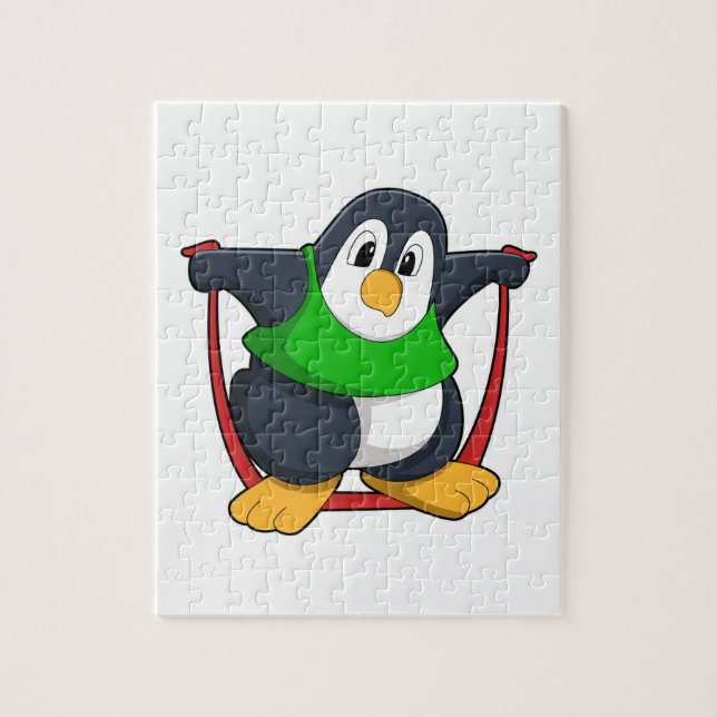 Puzzle Pingüino en Gimnasio con cuerda para saltar.PNG (Vertical)