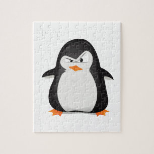 Puzzle Pingüino enojado