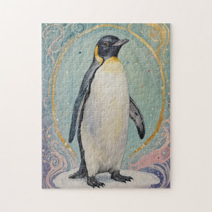 Puzzle Pingüino Magico Pastel