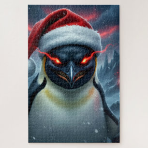 Puzzle Pingüino malvado de Navidad