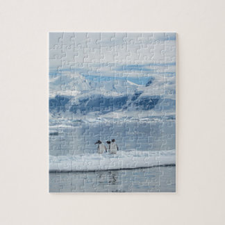 Puzzle Pingüinos en un iceberg