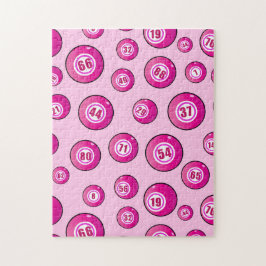 Puzzle Pink Bingo Balls Fun