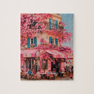 Puzzle Pink Flower Café Puzzle–Blooming Paradise in Pink