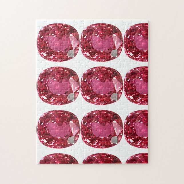 Puzzle Pink Gemstone (Vertical)