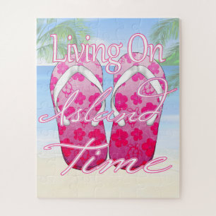 Puzzle Pink Island Time Beach