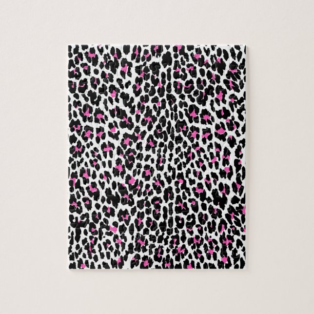Puzzle pink leopard print (Vertical)