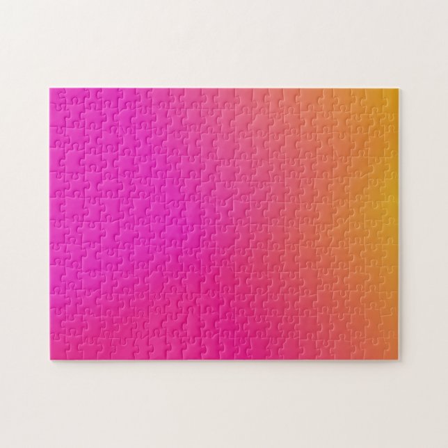 Puzzle Pink Orange Yellow Ombre (Horizontal)