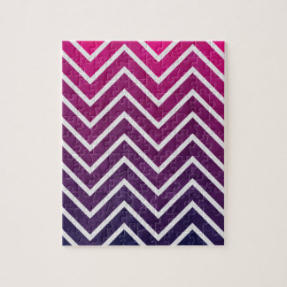Puzzle Pink Purple Chevron