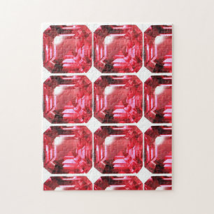 Puzzle Pink Ruby Gemstone