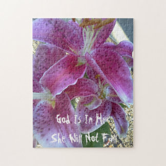 Puzzle Pink Stargazer Dios está en ella No caerá