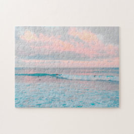 Puzzle Pink Sunset and Ocean
