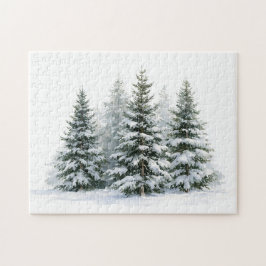 Puzzle Pinos de Invierno