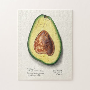 Puzzle Pintado de acuarela de aguacate (Persa)