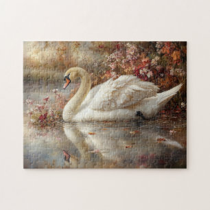 Puzzle Pintado de follaje otoñal de Swan Pastel