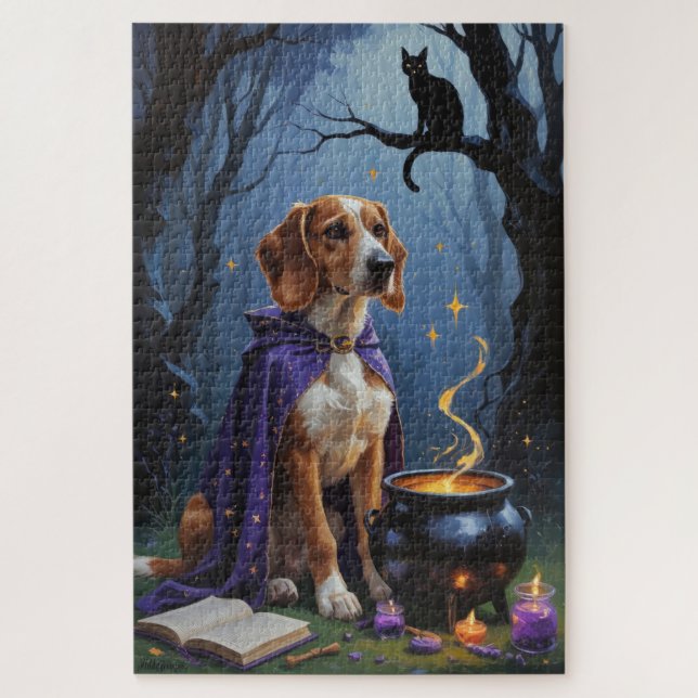 Puzzle Pintado de Halloween angelista afgana (Vertical)