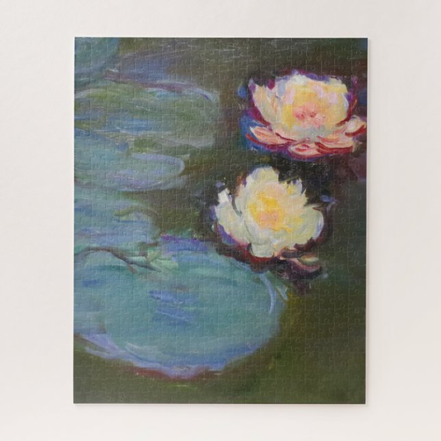 Puzzle Pintado de naves acuáticas de Monet Water Lily Lil (Vertical)
