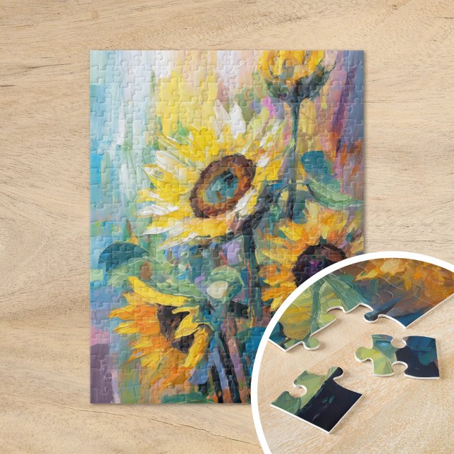 Puzzle Pintado Floral Abstracto Moderno de Sunflowers (Subido por el creador)
