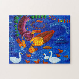 Puzzle Pintando a los patos