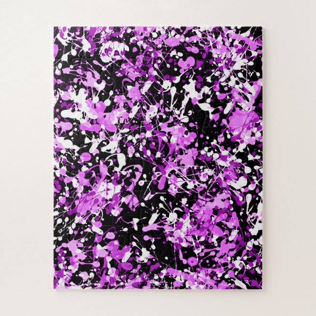 Puzzle Pintar con mesetas en Orquídea (Vertical)