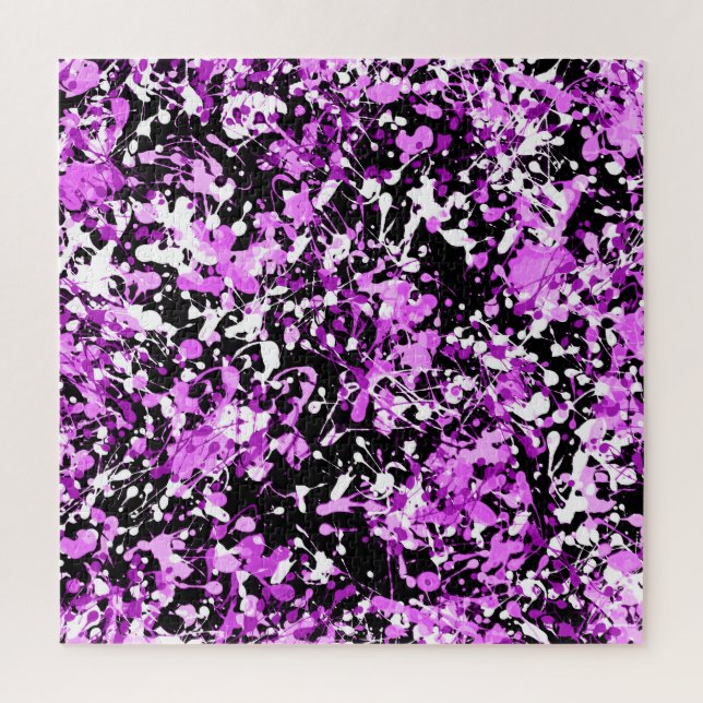 Puzzle Pintar con mesetas en Orquídea (Vertical)