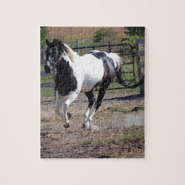 Puzzle Pinto Paint Horse (Vertical)