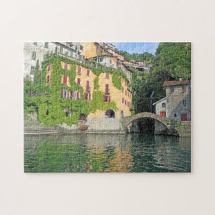 Puzzle Pintor del lago Como Nesso