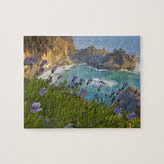 Puzzle Pintoresca McWay Falls cae en la playa y (Horizontal)