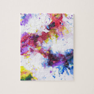 Puzzle Pintura abstracta colorida vibrante