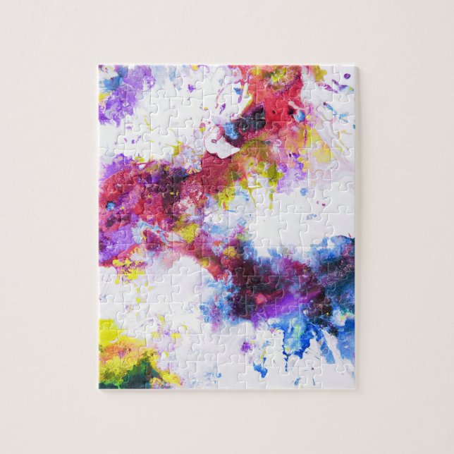 Puzzle Pintura abstracta colorida vibrante (Vertical)