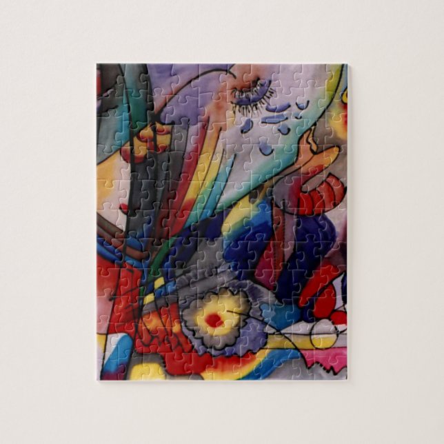 Puzzle Pintura abstracta de arte de Kandinsky 1913 (Vertical)