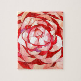 Puzzle Pintura abstracta de arte original de Camellia ros
