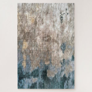 Puzzle Pintura abstracta de color gris azul