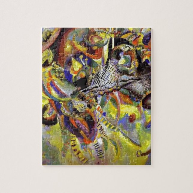 Puzzle Pintura abstracta de la fiebre por Kandinsky (Vertical)