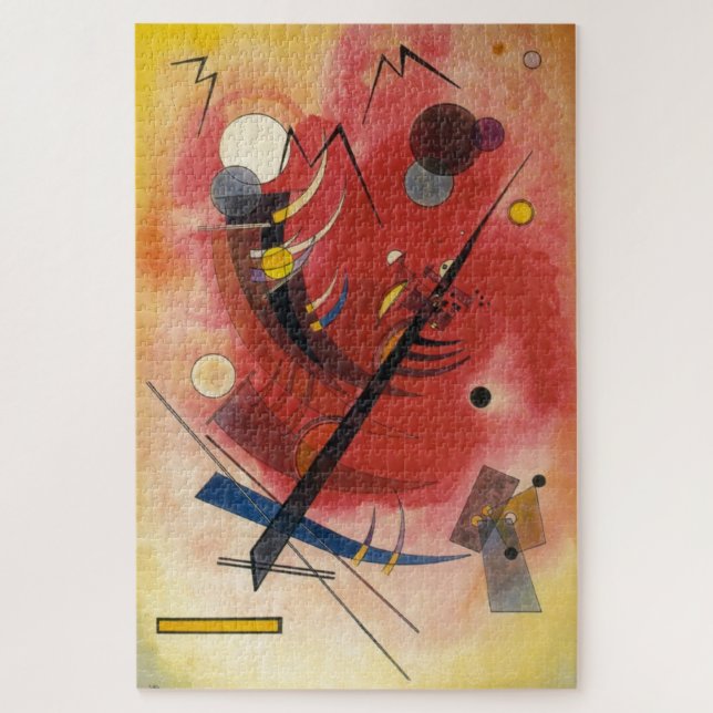 Puzzle Pintura abstracta de simulación interior (Vertical)