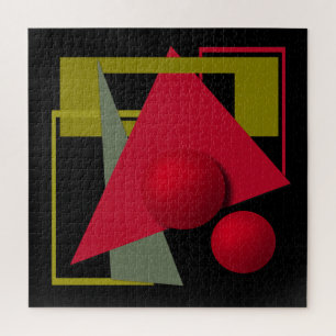 Puzzle Pintura abstracta, formas geométricas