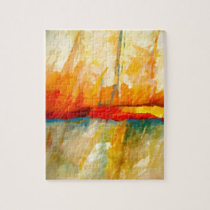 Puzzle Pintura abstracta moderna del expresionista
