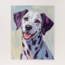 Pintura al Acuarela de Perro Dalmata
