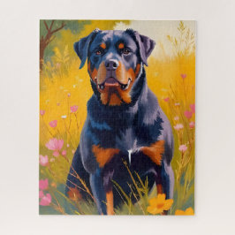 Puzzle Pintura al Acuarela del Retrato de Mascota Perro R