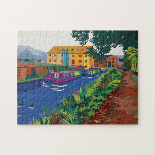 Puzzle Pintura al estilo fauvista de la cuenca del canal