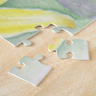 Puzzle Pintura amarilla en acrílico