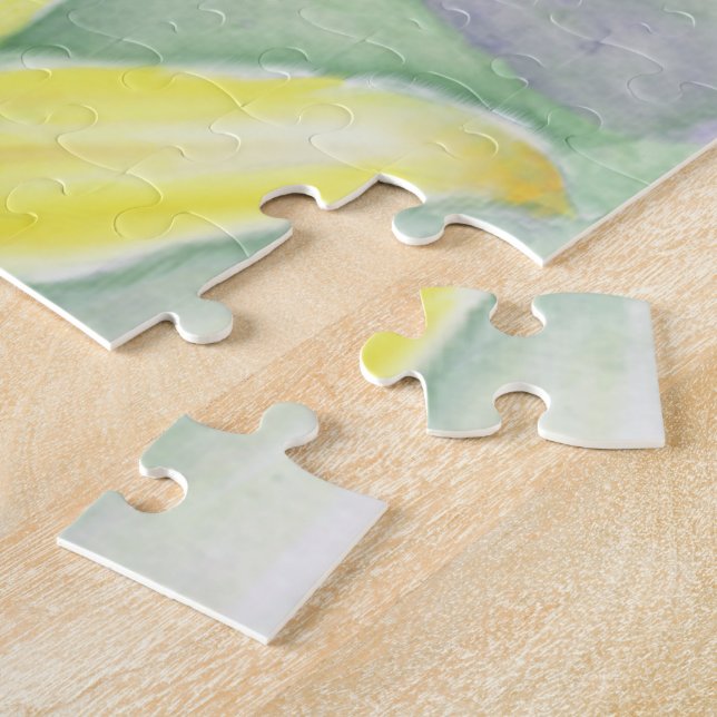 Puzzle Pintura amarilla en acrílico (Lado)