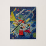 Puzzle Pintura azul de Kandinsky<br><div class="desc">Resumen de obras maestras de arte - Pintura azul de Wassily Kandinsky.</div>