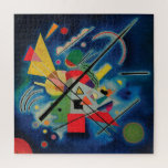 Puzzle Pintura azul de Wassily Kandinsky<br><div class="desc">Pintura azul de Wassily Kandinsky. Por favor visite mi tienda para un diseño más interesante y más elección de color. => zazzle.com/colorfulworld*</div>