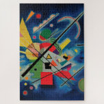 Puzzle Pintura azul de Wassily Kandinsky<br><div class="desc">Pintura azul de Wassily Kandinsky. Por favor visite mi tienda para un diseño más interesante y más elección de color. => zazzle.com/colorfulworld*</div>