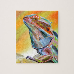 Puzzle Pintura barbuda cromática de Digitaces del dragó