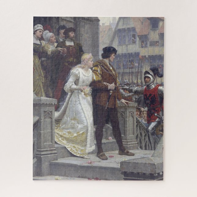 Puzzle Pintura Boda de Edmund Blair Leighton (Vertical)