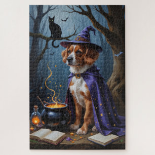 Puzzle Pintura caprichosa de Halloween de Bouviers des Fl