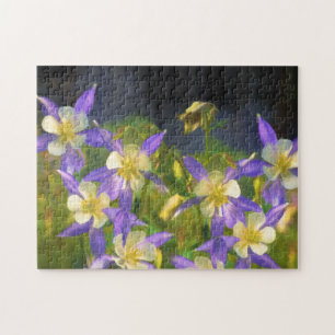 Puzzle Pintura Colorado Blue Columbine - Arte Original