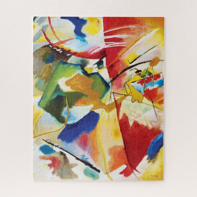 Puzzle Pintura con Green Center de Wassily Kandinsky (Vertical)