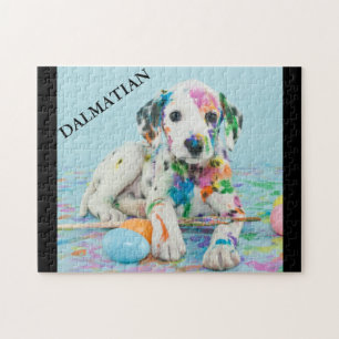 PUZZLE PINTURA DALMATIANA DE PINTURA DE PINTA. JIGSAW PU